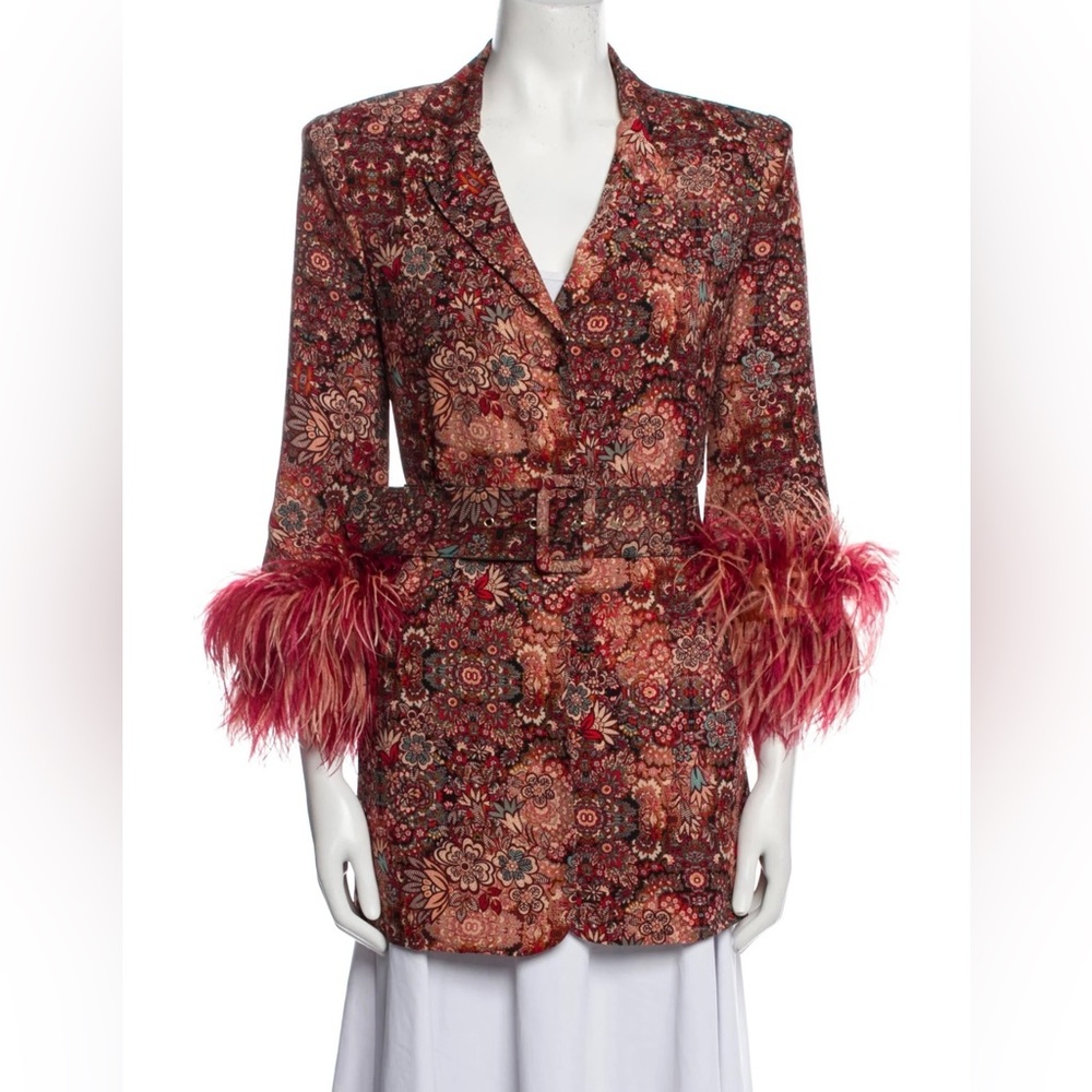 NWT Blazer Dress with fur cuffs